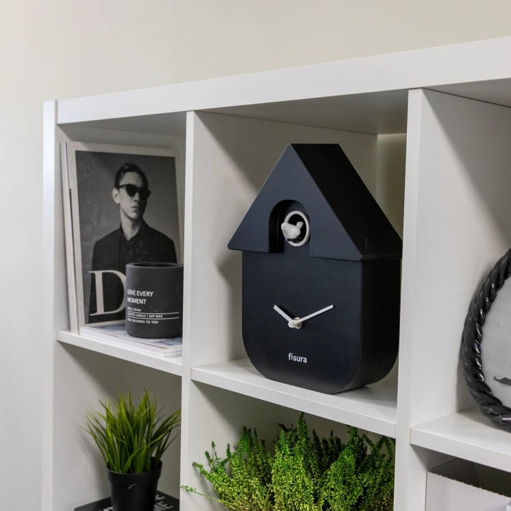 HORLOGE COUCOU NOIR - FISURA