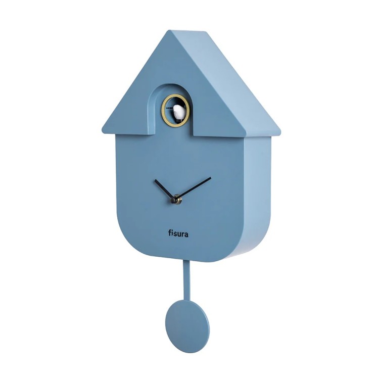 HORLOGE COUCOU BLEUE - FISURA
