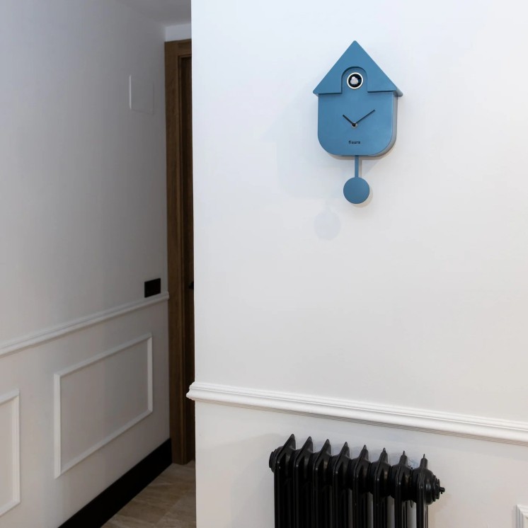 HORLOGE COUCOU BLEUE - FISURA