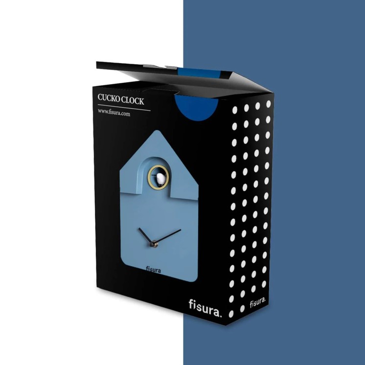 HORLOGE COUCOU BLEUE - FISURA