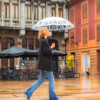 PARAPLUIE FUCKING RAIN TRANSPARENT - FISURA