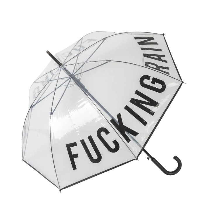 PARAPLUIE FUCKING RAIN TRANSPARENT - FISURA