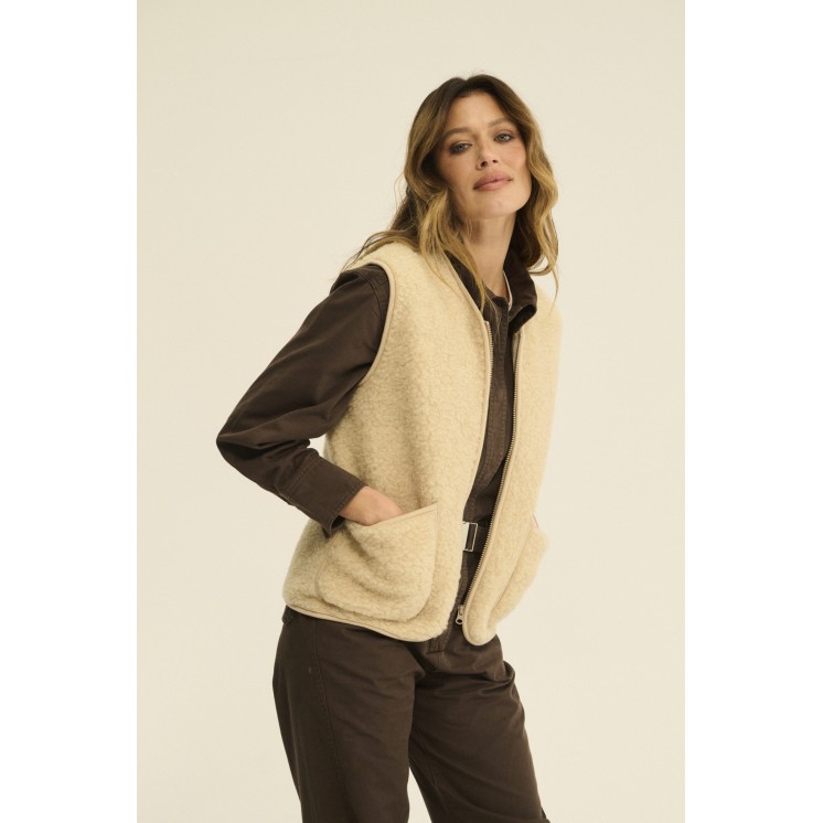 VESTE PEPITKO BEIGE - COLDBREAKER