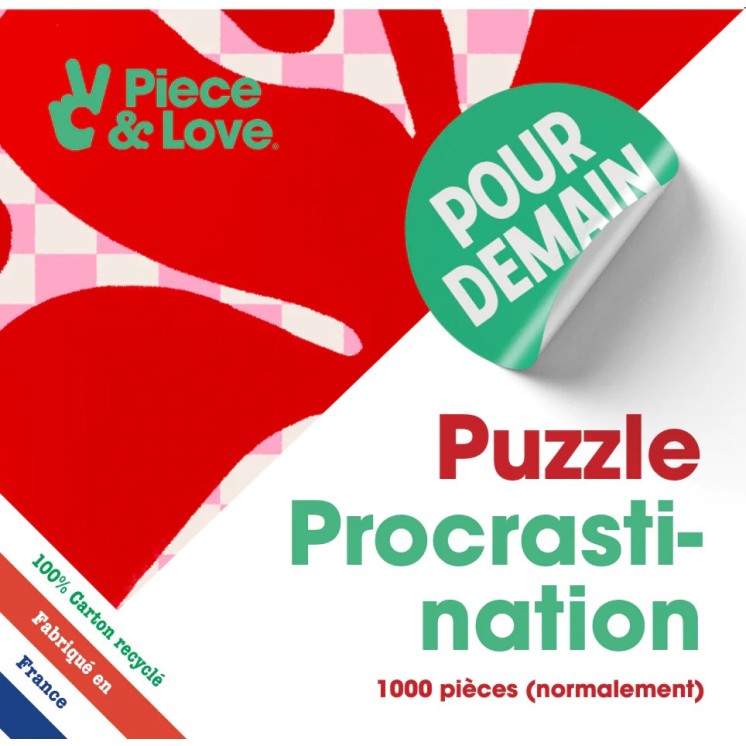 PUZZLE PROCRASTINATION - PIECE & LOVE