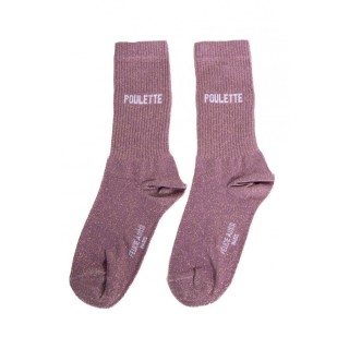 CHAUSSETTES POULETTE RAISIN PAILLETTES 36/40 - FÉLICIE AUSSI