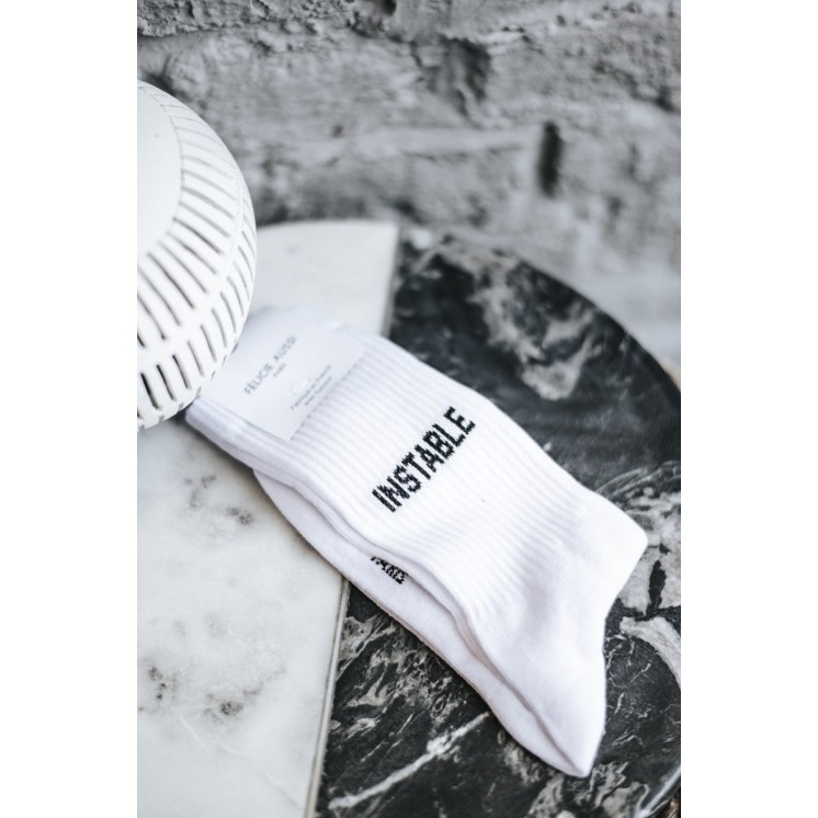 CHAUSSETTES INSTABLE BLANC 40/45 - FÉLICIE AUSSI