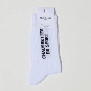 CHAUSSETTES SPORT BLANC 36/40 - FÉLICIE AUSSI