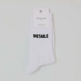 CHAUSSETTES INSTABLE BLANC 36/40 - FÉLICIE AUSSI