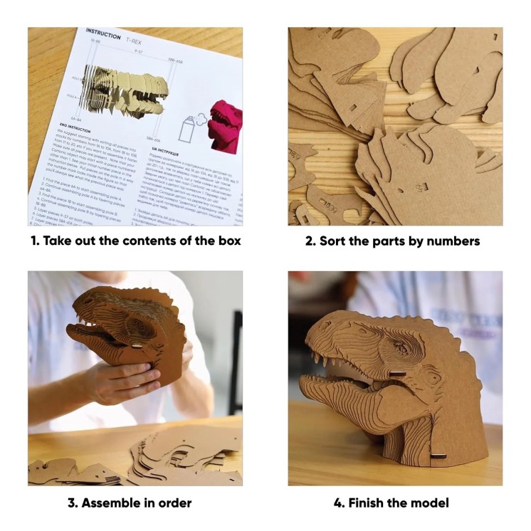 PUZZLE T-REX - CARTONIC