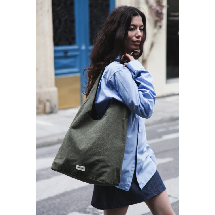 RICHELIEU SAC HOBO - MILITARY GREEN - RIVE DROITE