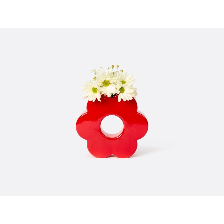 VASE DAISY ROUGE - DOIY