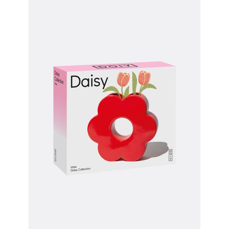 VASE DAISY ROUGE - DOIY