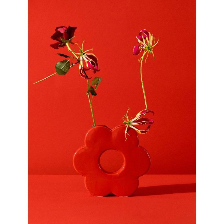 VASE DAISY ROUGE - DOIY