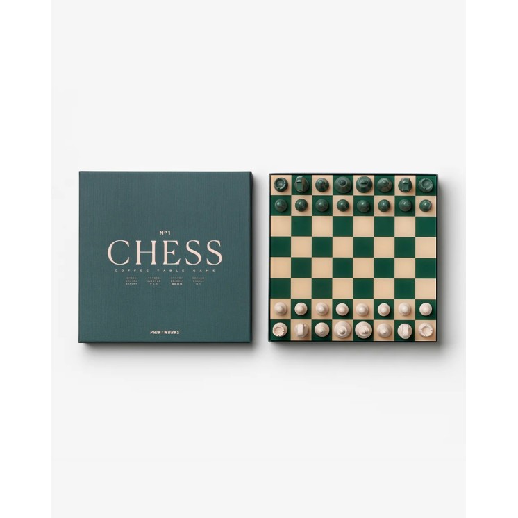 JEU ECHECS CLASSIC VERT - PRINTWORKS