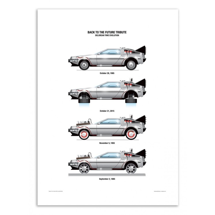 DELOREAN 30X40 - WALL EDITIONS