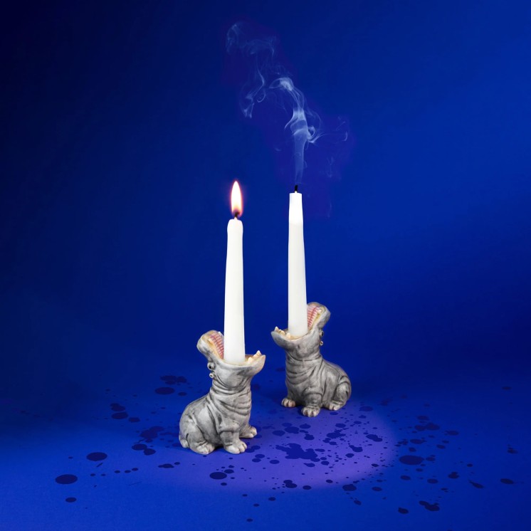 DUO DE BOUGEOIR HIPPO - DONKEY