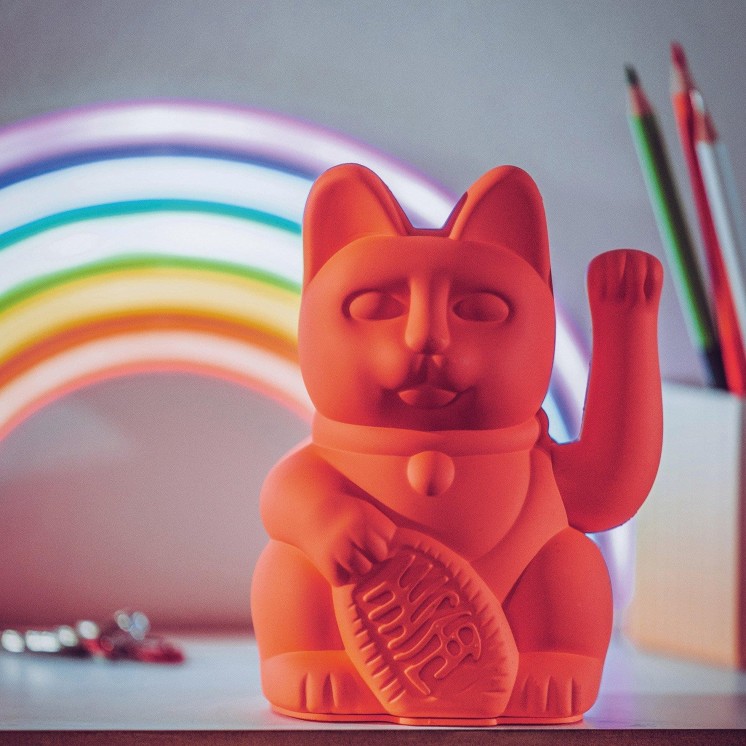 LUCKY CAT NEON ORANGE - DONKEY
