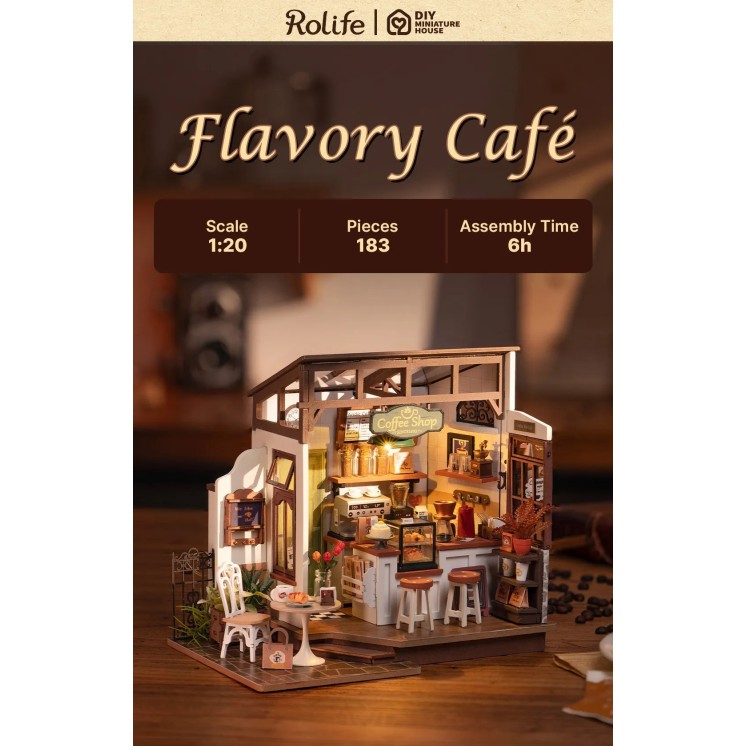 MINIATURE HOUSE NO.17 CAFÉ SLOWLIFE DG162 - ROLIFE