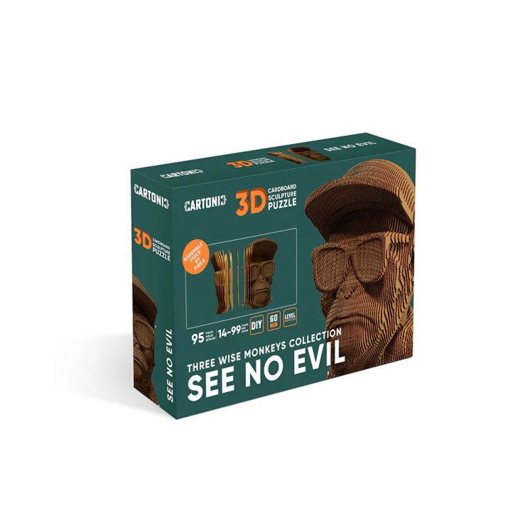 PUZZLE MONKEY SEE NO EVIL - CARTONIC
