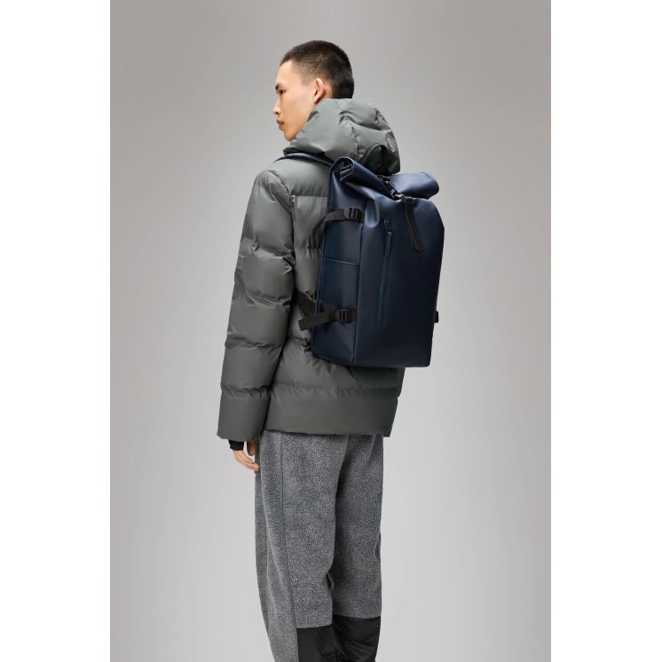 ROLLTOP RUCKSACK LARGE NAVY - RAINS