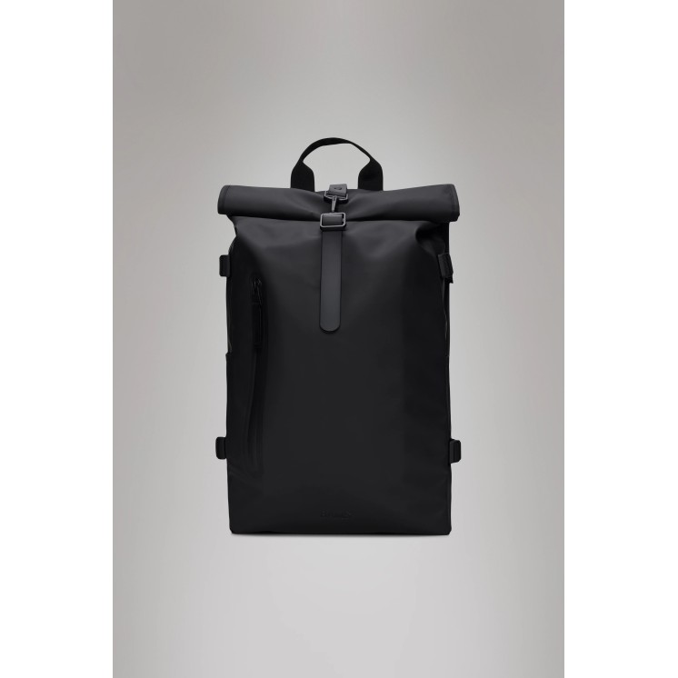 ROLLTOP RUCKSACK LARGE BLACK - RAINS