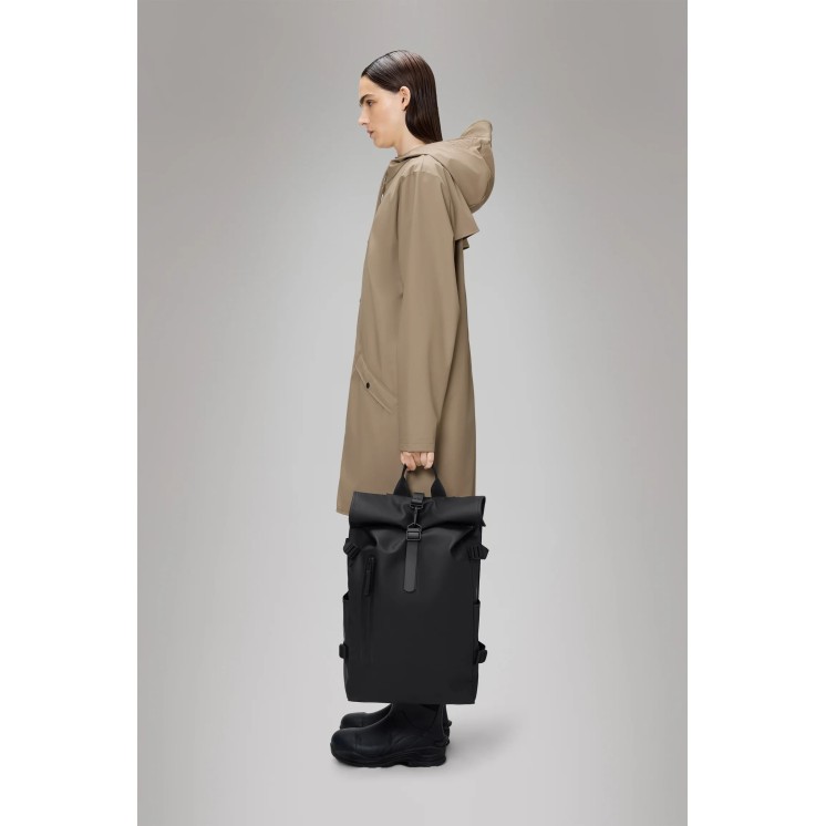 ROLLTOP RUCKSACK LARGE BLACK - RAINS