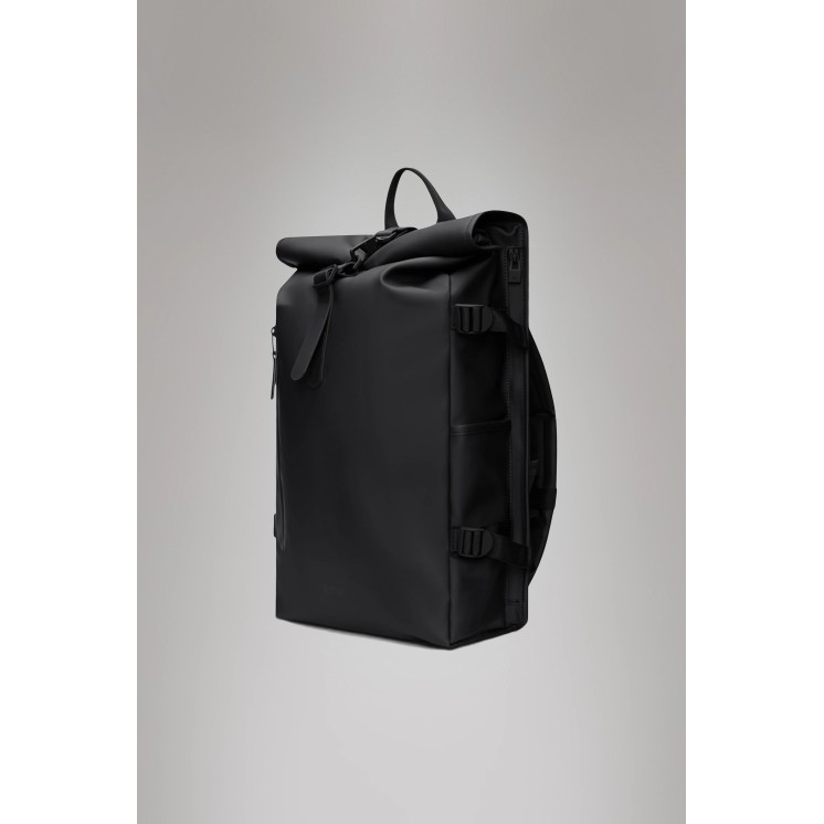 ROLLTOP RUCKSACK LARGE BLACK - RAINS